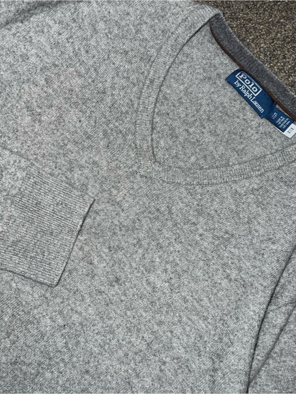 Polo Ralph Lauren V Neck Wool Sweater Mens Size XL